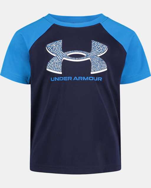 T-shirt avec logo en microfilet UA pour tout-petits
